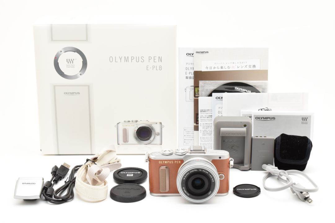 【ショット数110回】 OLYMPUS PEN E-PL8 ミラーレス一眼カメラ