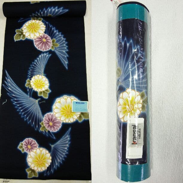 浴衣反物  山本寛斎  濃紺大人浴衣