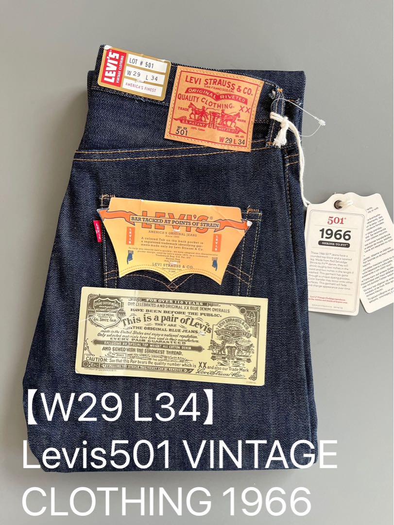 W29 L34】 Levis501 VINTAGE CLOTHING 1966