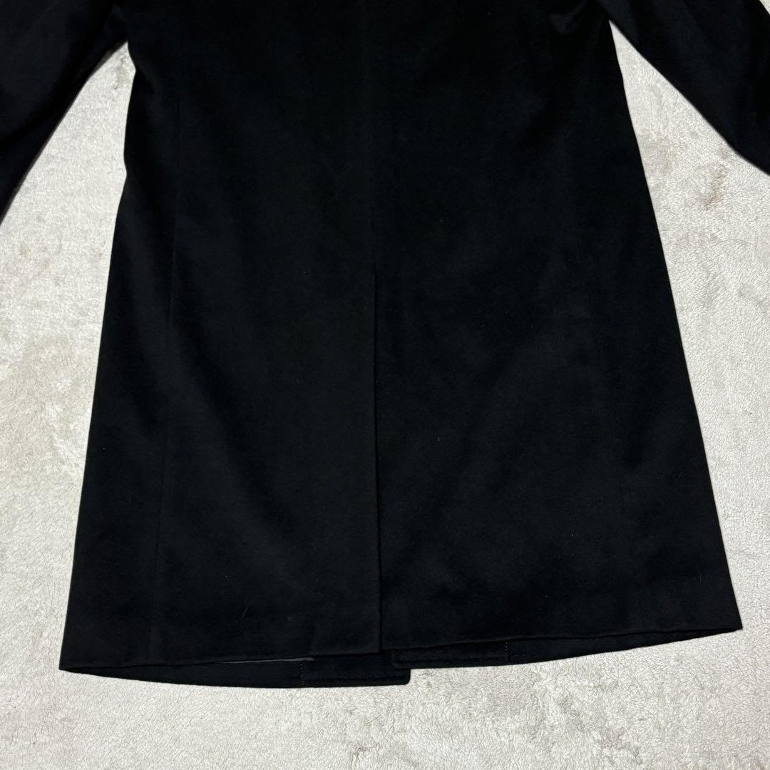 ピュアカシミヤ100% ロングコート ステンカラーコート XL