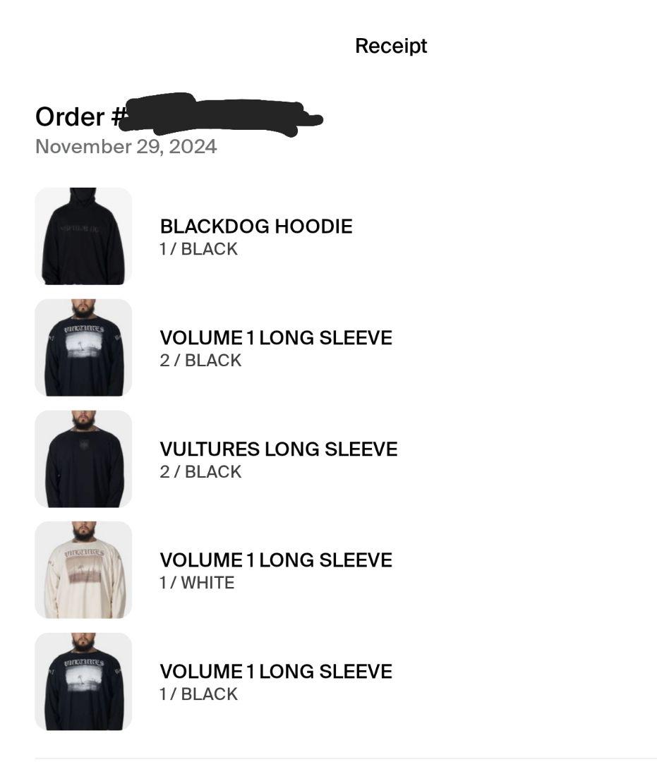 YZY YEEZY Vultures LONG TEE ロンT　サイズ2
