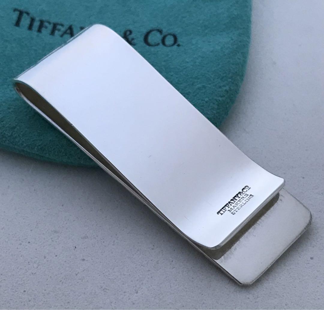 Tiffany クロコ型押し マネー クリップ希少美品