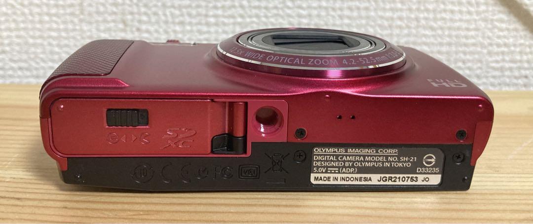 OLYMPUS SH-21 赤色 コンパクトデジタルカメラ Amazon | OLYMPUS デジタルカメラ SH-21 レッド 1600万画素 CMOS