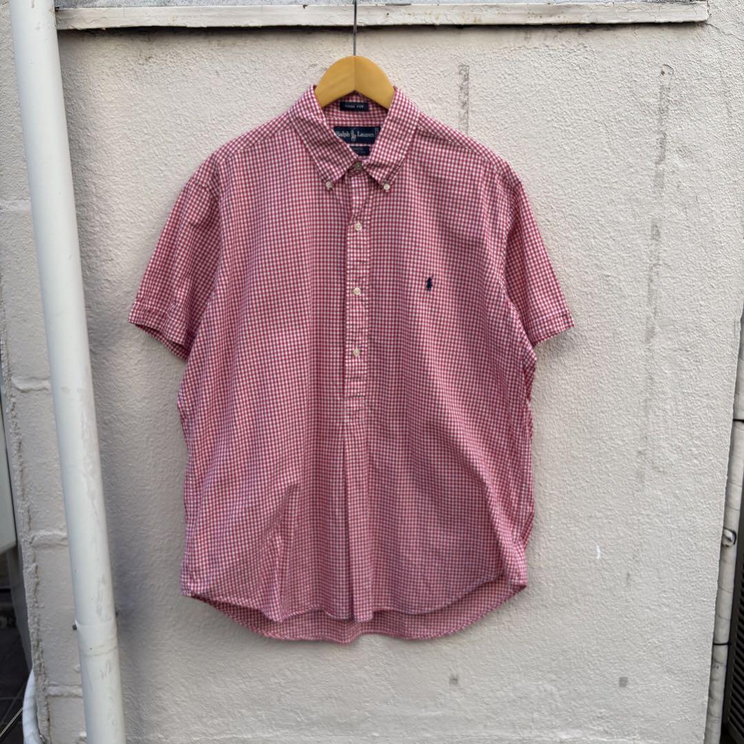 90's ラルフローレン KENNETH S/S チェックシャツ