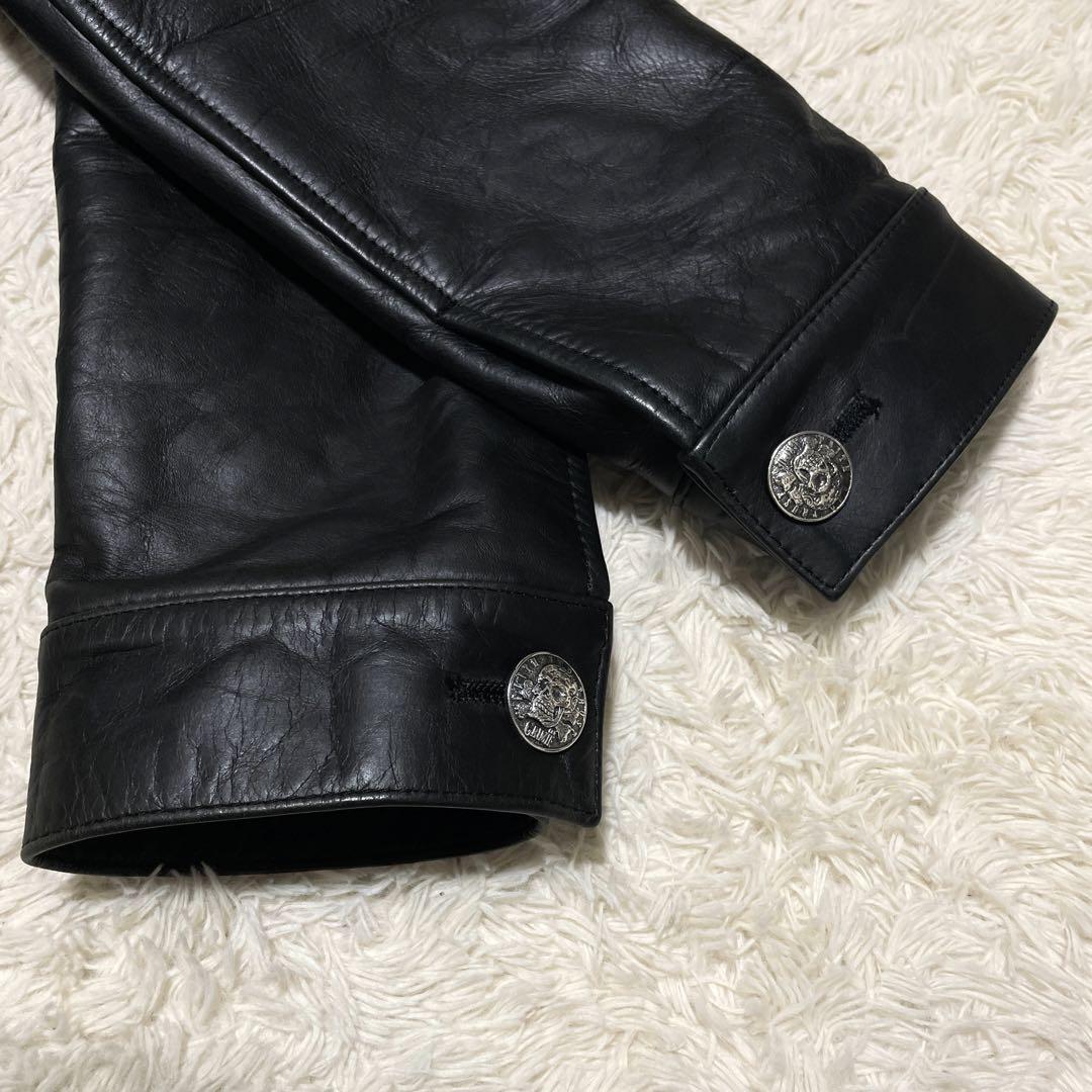美品】クライミー シングルライダースジャケット レザー