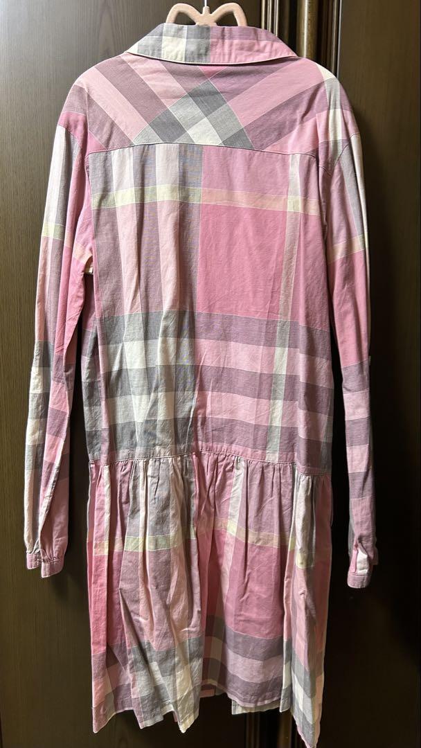 Burberry チェック シャツ ワンピース 160 M