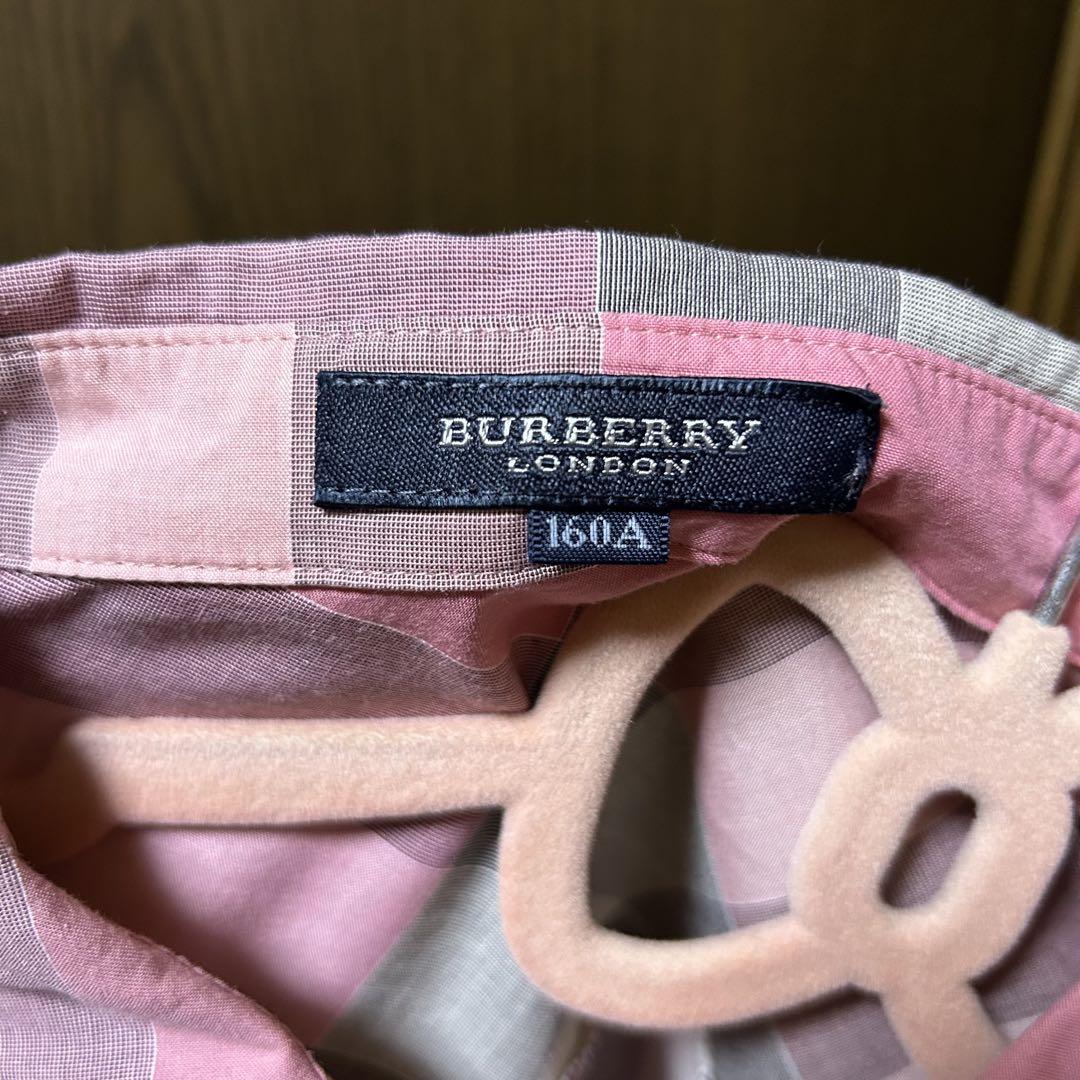 Burberry チェック シャツ ワンピース 160 M