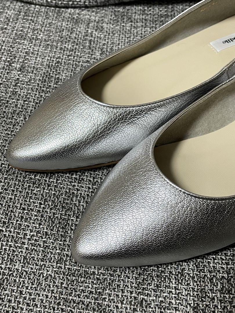 ODETTE E ODILE オデットエオディール ポインテッドフラットパンプス
