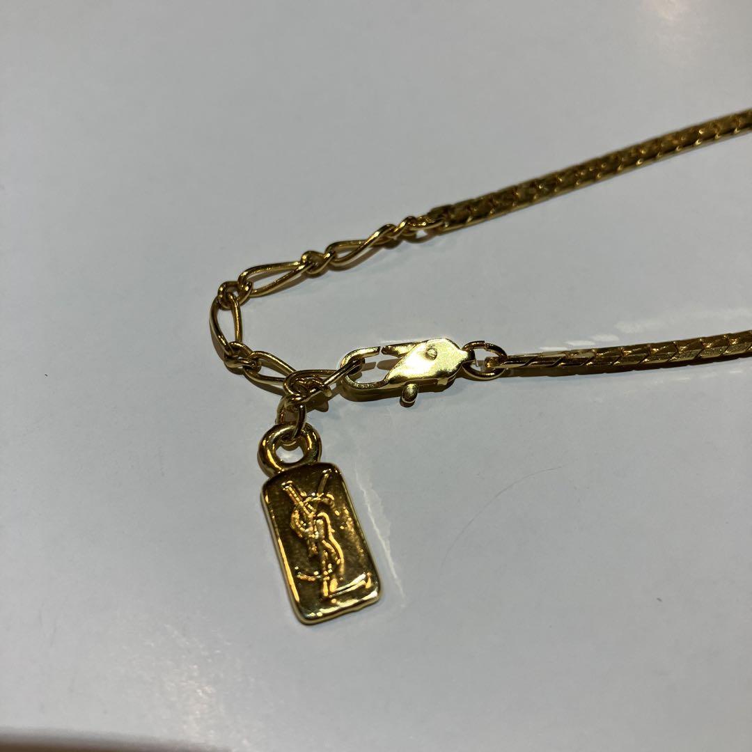 Yves Saint Laurent 八角形ペンダントネックレス