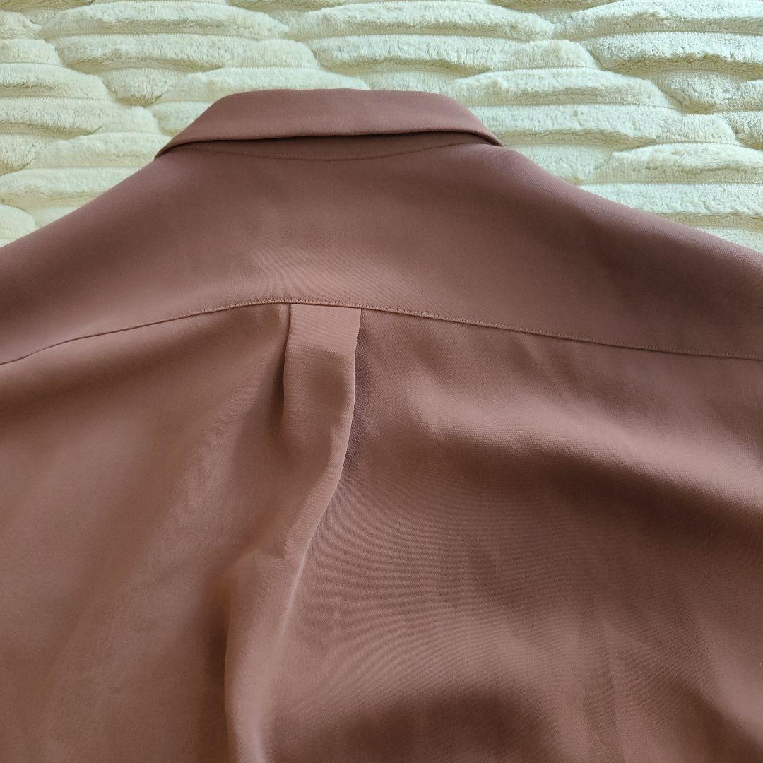 クルニ ロングシャツ スナップボタン 18aw ブラウンカラー 2