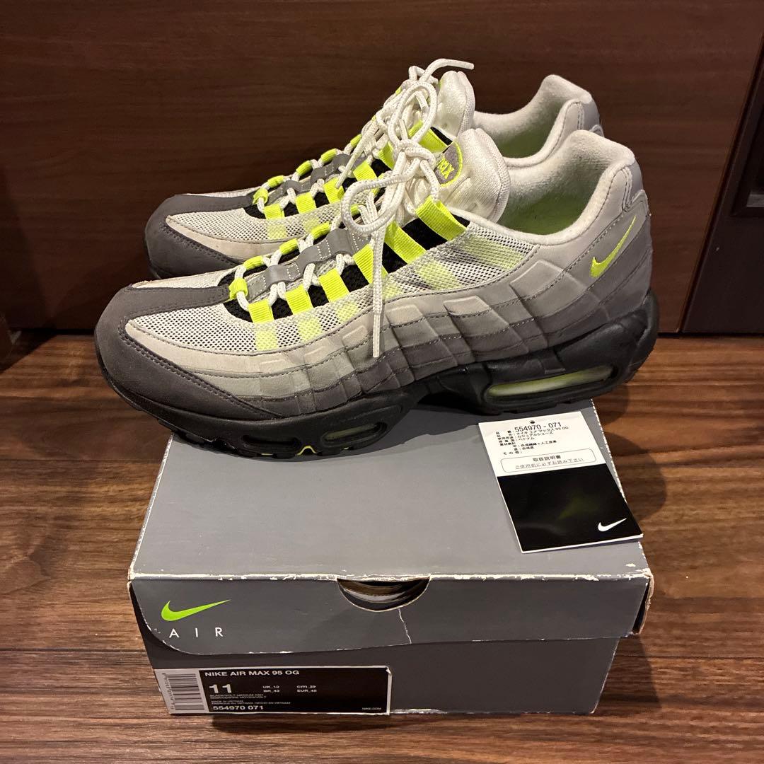 ナイキ エアマックス95 OG イエローグラデ29cm NIKE