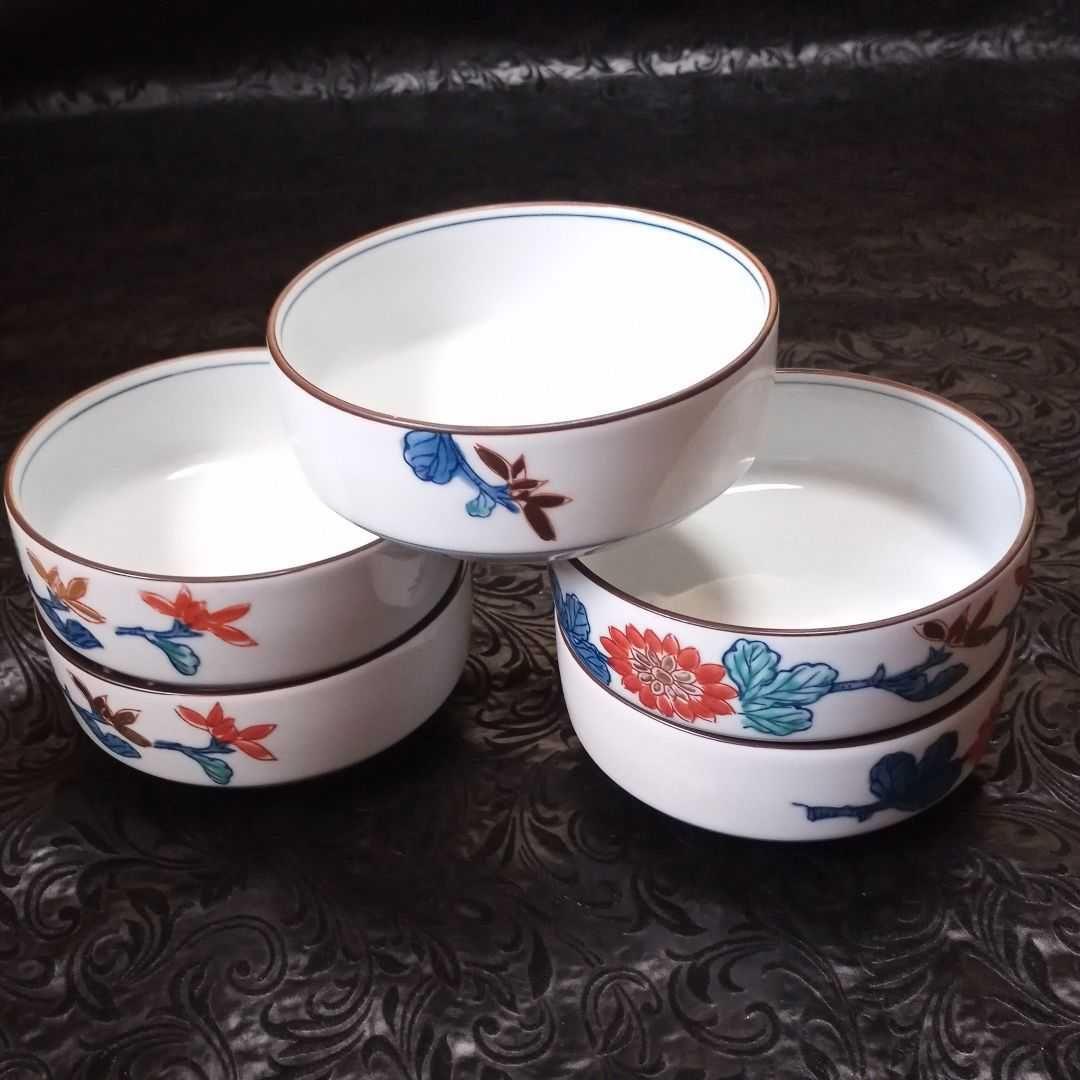 華 窯印 和風 深皿 5枚セット 昭和 レトロ