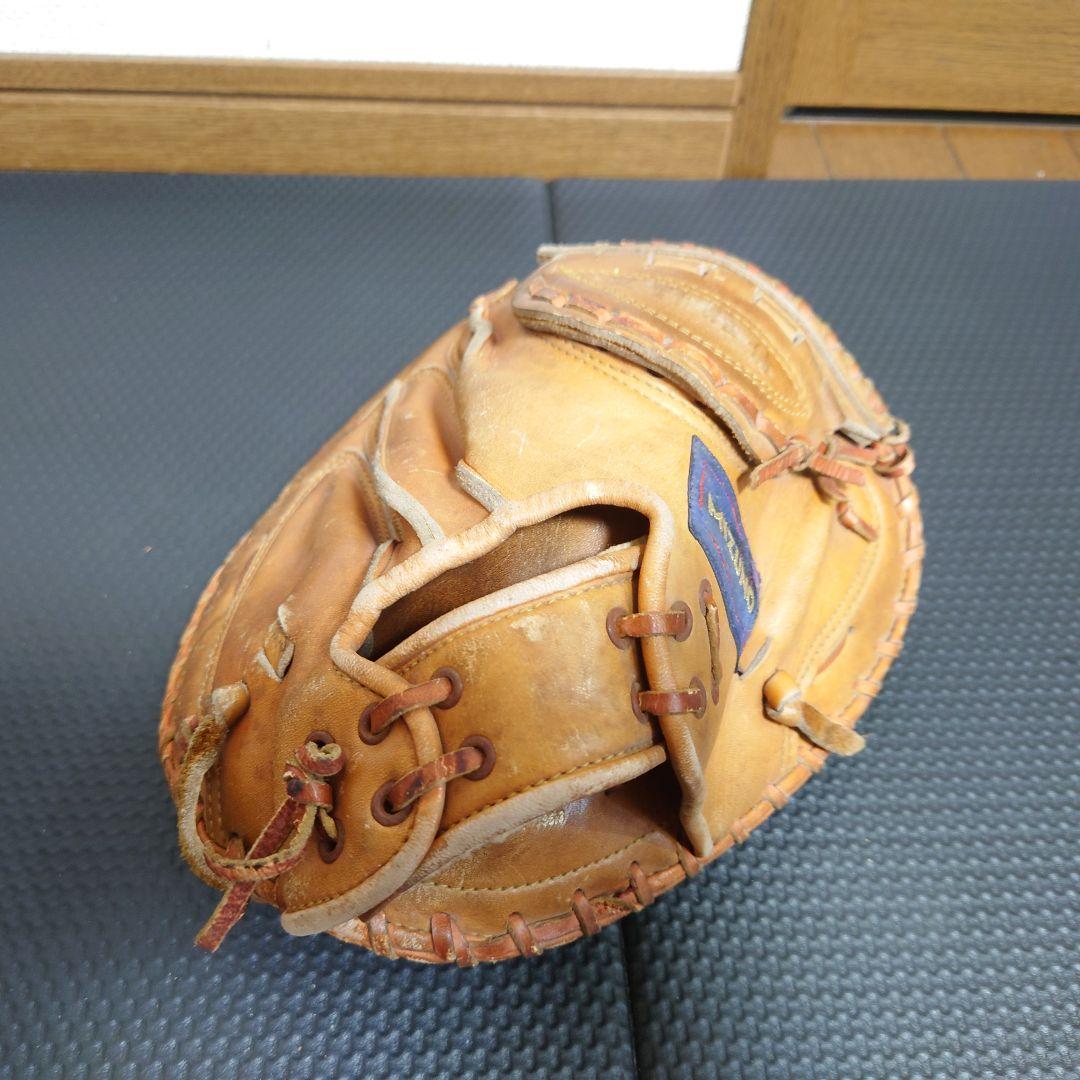 【匿名配送】ミズノ 一般 軟式グローブ 右投げ キャッチャーミット 初代ロゴ