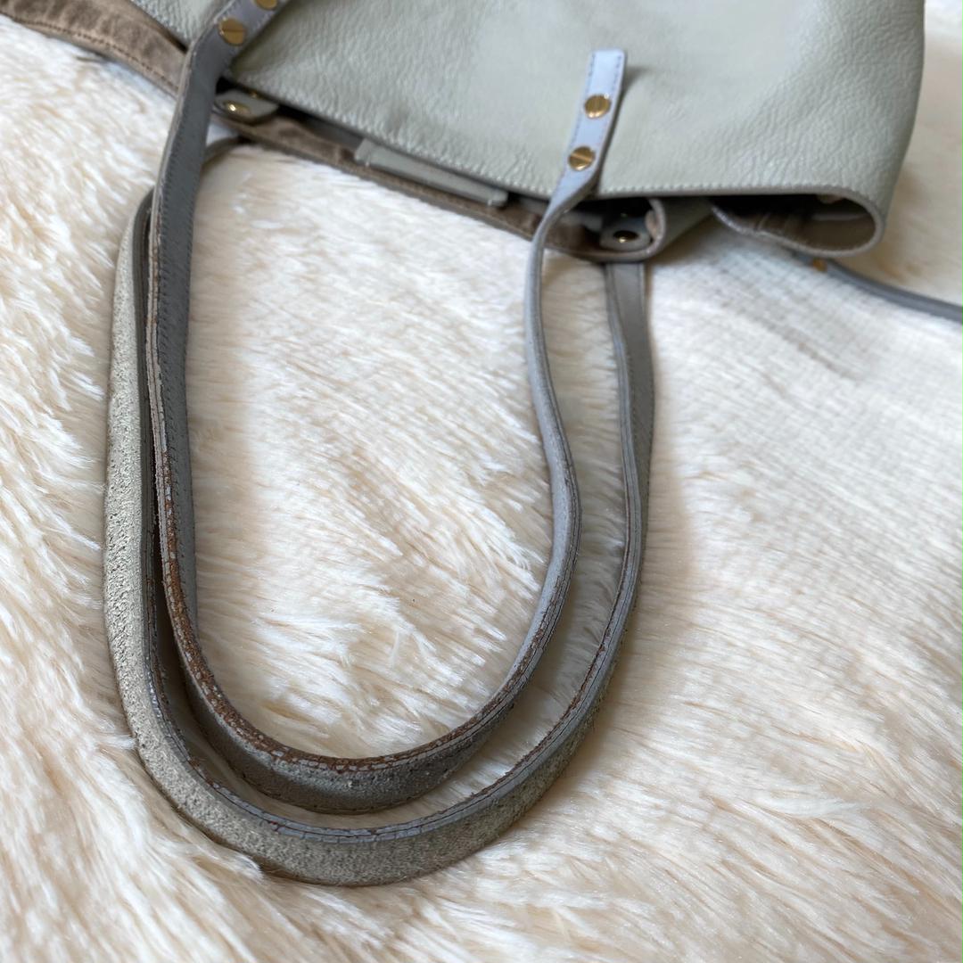 超激得 Chloe トートバッグ ディラン A4サイズ ライトグレー シボ革 イタリア製 FOLCn-m38826987810 新作入荷限定SALE
