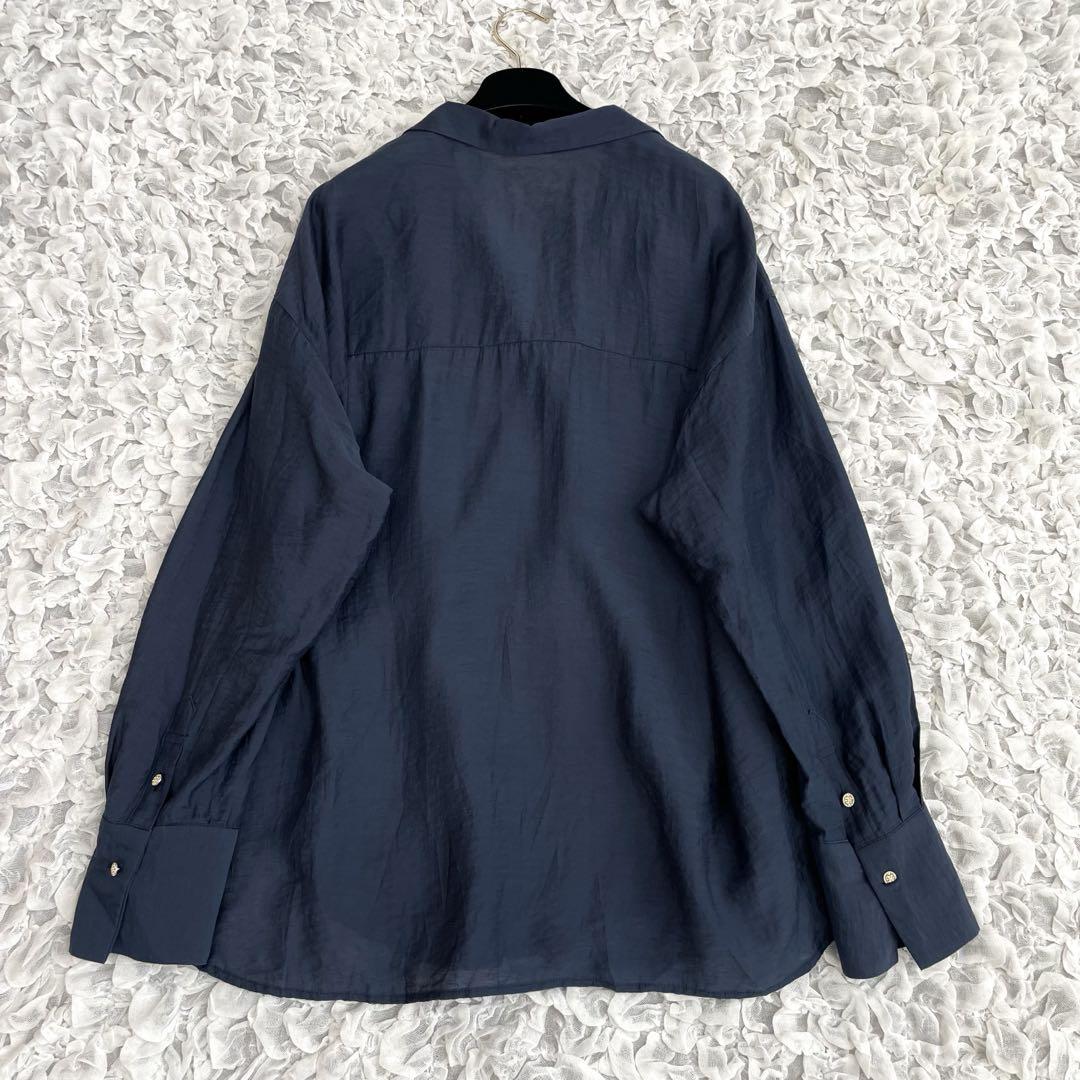 コラージュガリャルダ　完売　ヴィンテージライク開襟シャツ　2way ネイビー