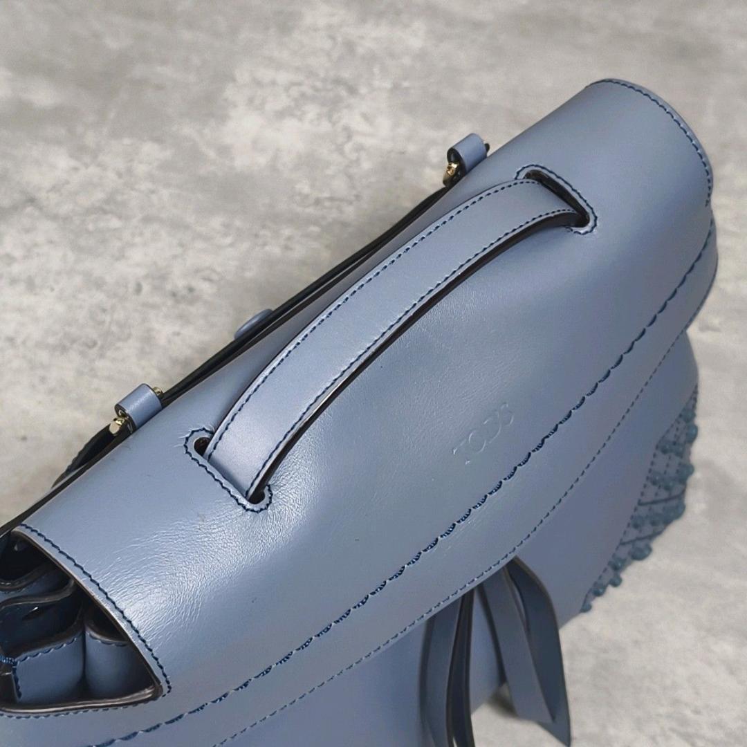 美品】TOD'S トッズ ウェーブ ハンドバッグ ショルダーバッグ