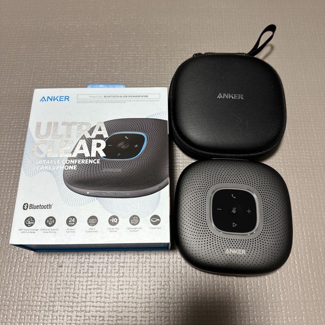 未使用　ANKER ウルトラクリアポータブルカンファレンススピーカーフォン アンカーANKER ウルトラクリアポータブルカンファレンス