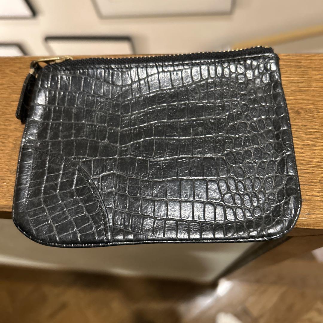 COMME des GARCONS コインパース コインケース　型押しレザー
