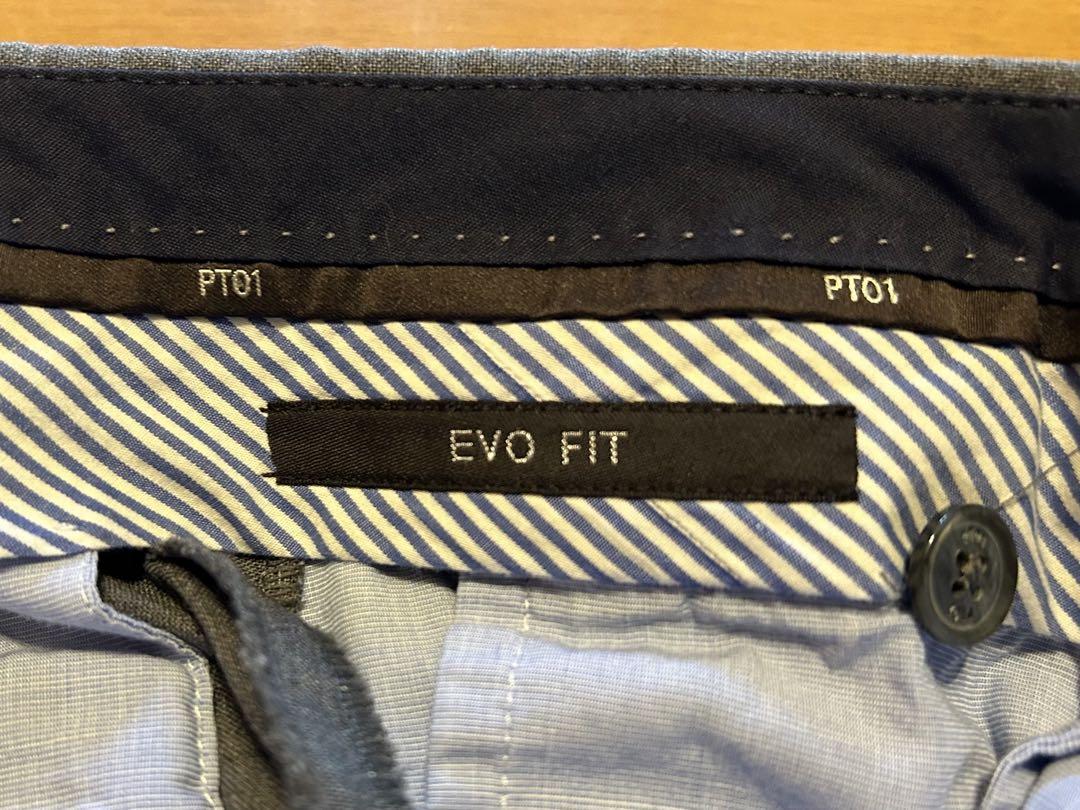PT01 ノープリーツスラックス EVO FIT ミディアムグレー 春夏 44