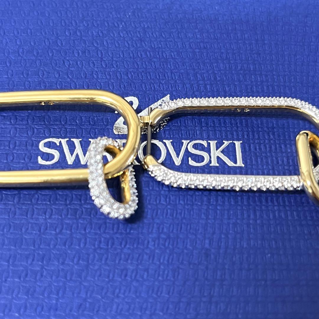 スワロフスキー ピアス　Time Dextera フープピアス　正規品　極美品