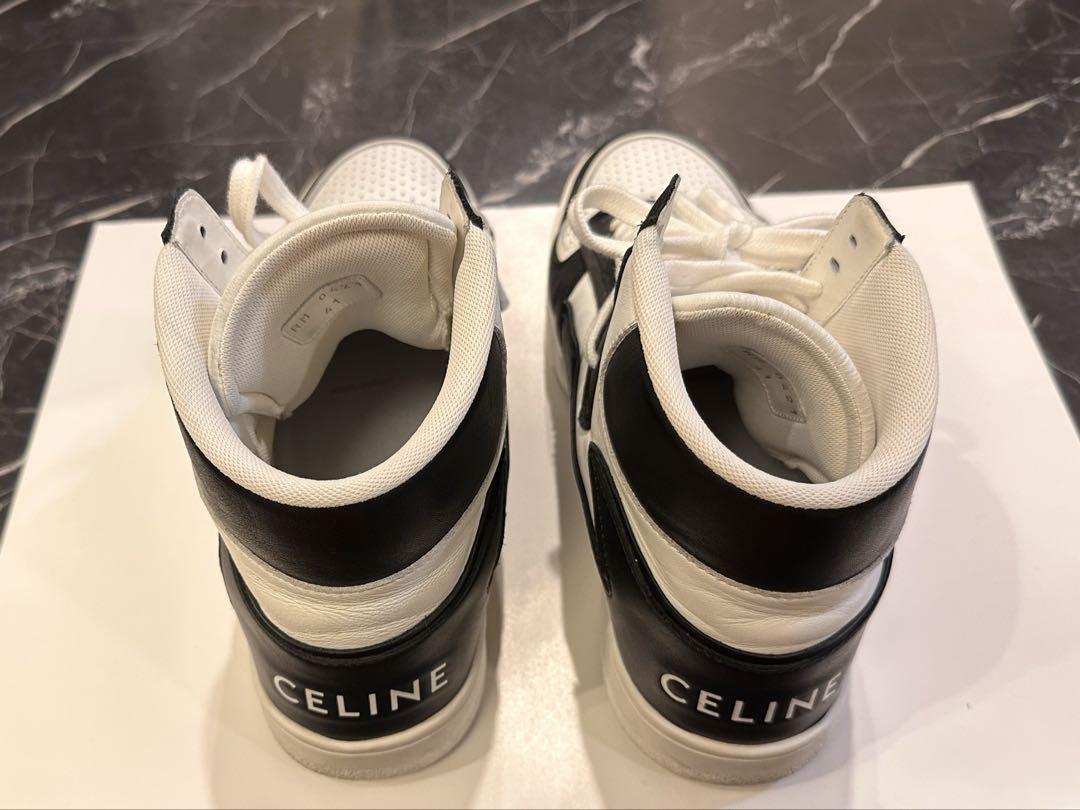 CELINE ハイカットスニーカー ホワイト 厚底 サイズ41 26cm