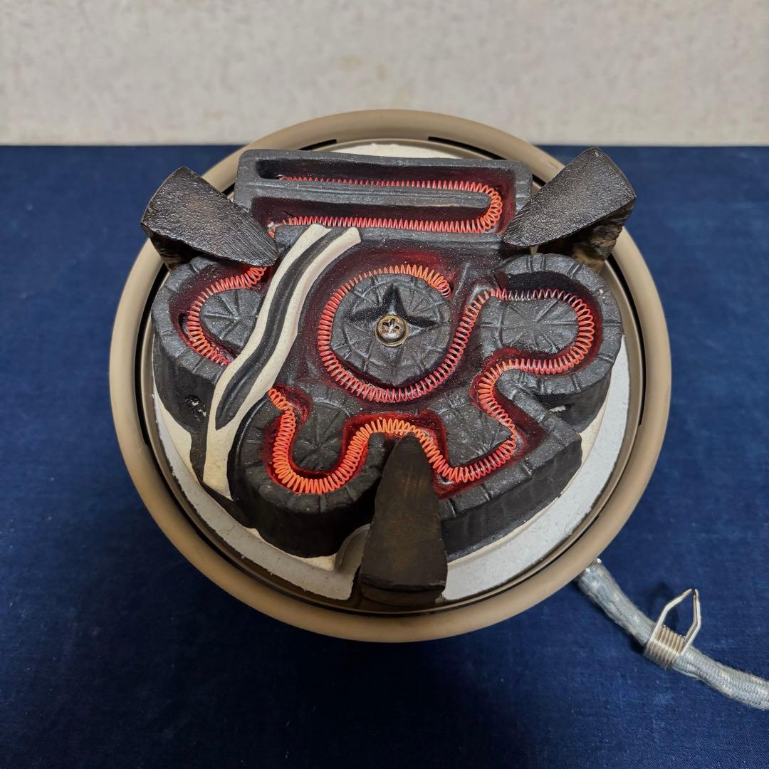 風炉 茶釜 電熱器 銀摘み 人間国宝佐藤浄清造 鬼面風炉釜 野々田電熱器 敷板 風炉 茶釜 電熱器 銀摘み 人間国宝佐藤浄清造 鬼面風炉釜 野々田電熱器 敷板