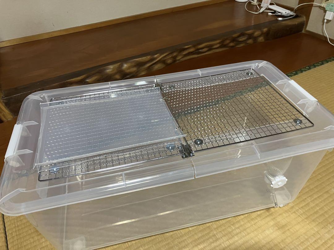 ②広さ＆通気性＆保温性が抜群なハムスターケージ【DIY】給水器付