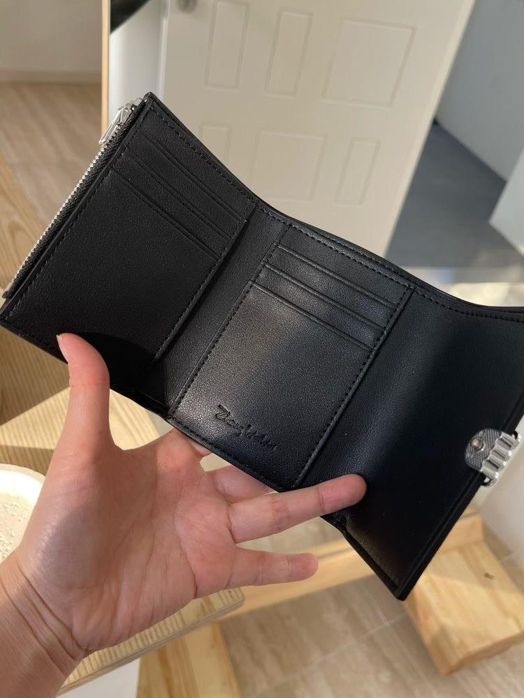 美品 未使用LOEWE ブラック 三つ折り財布