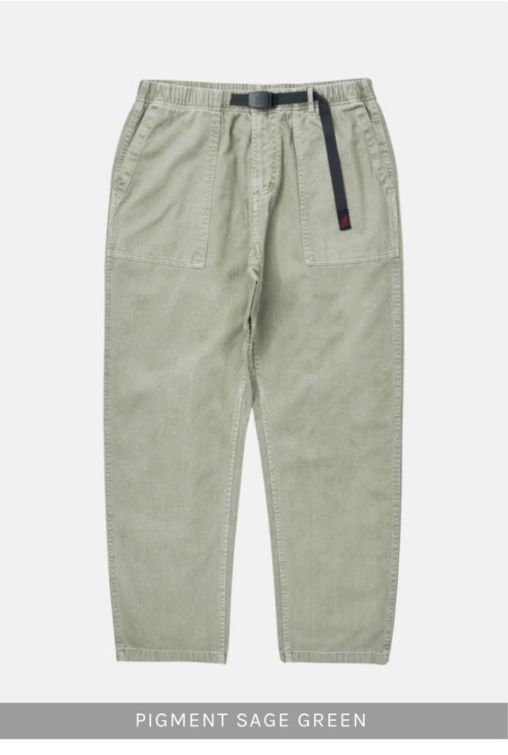 グラミチ LOOSE TAPERED RIDGE PANT セージグリーン M
