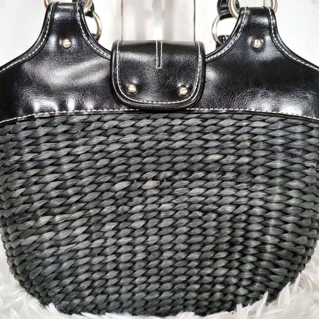 ✨希少美品✨HAMANO　かごバッグ　ハンドバッグ　皇室御用達