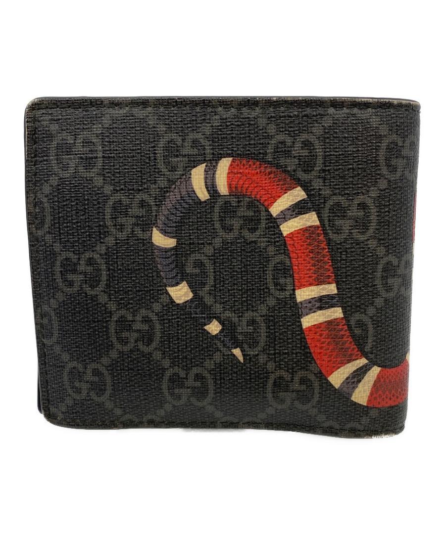 GUCCI （グッチ）スネークプリント 2つ折り財布