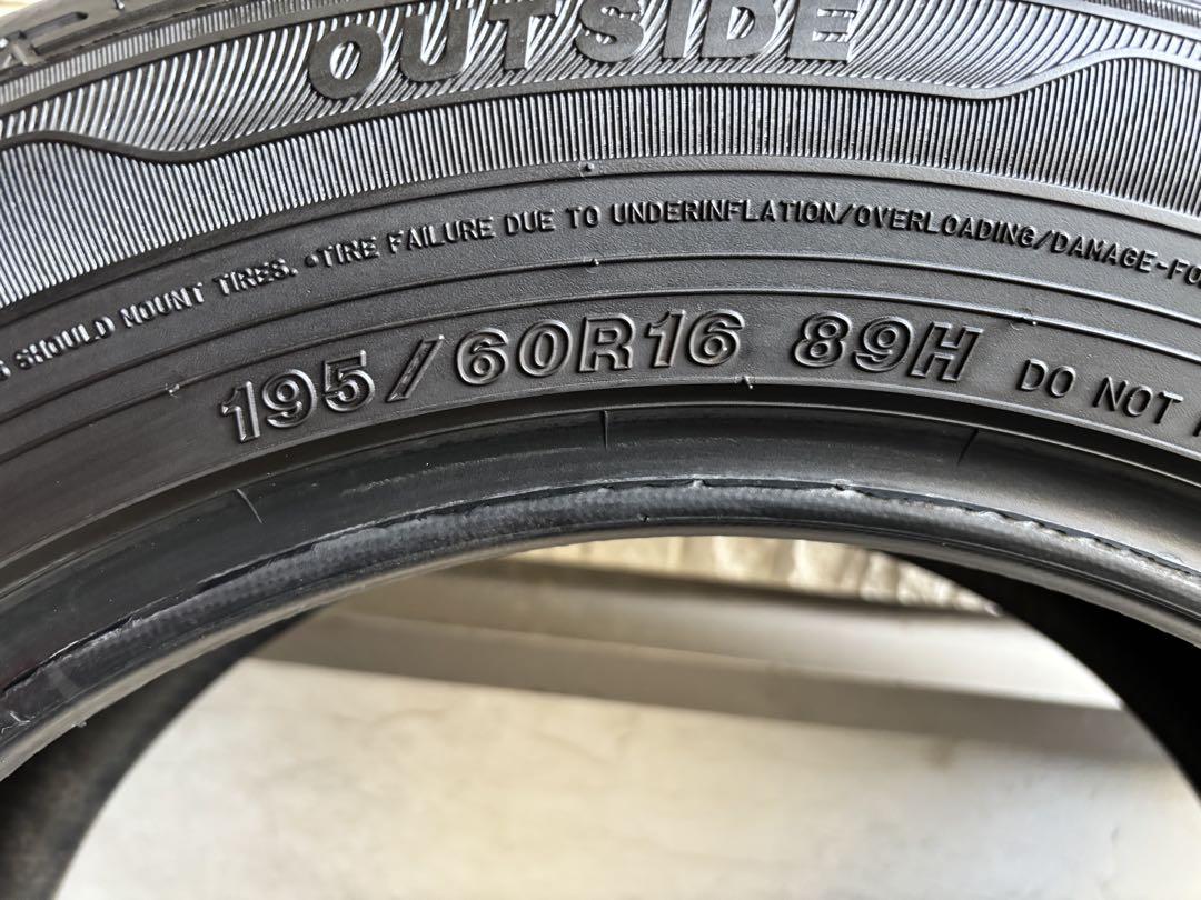 ①【バリ溝・国産】195/60R16 グッドイヤー　イーグルLS