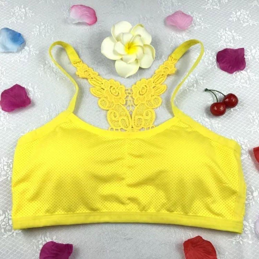 新品☆ スポーツブラ ノンワイヤー フィットネス 黒 グリーン 3点SET