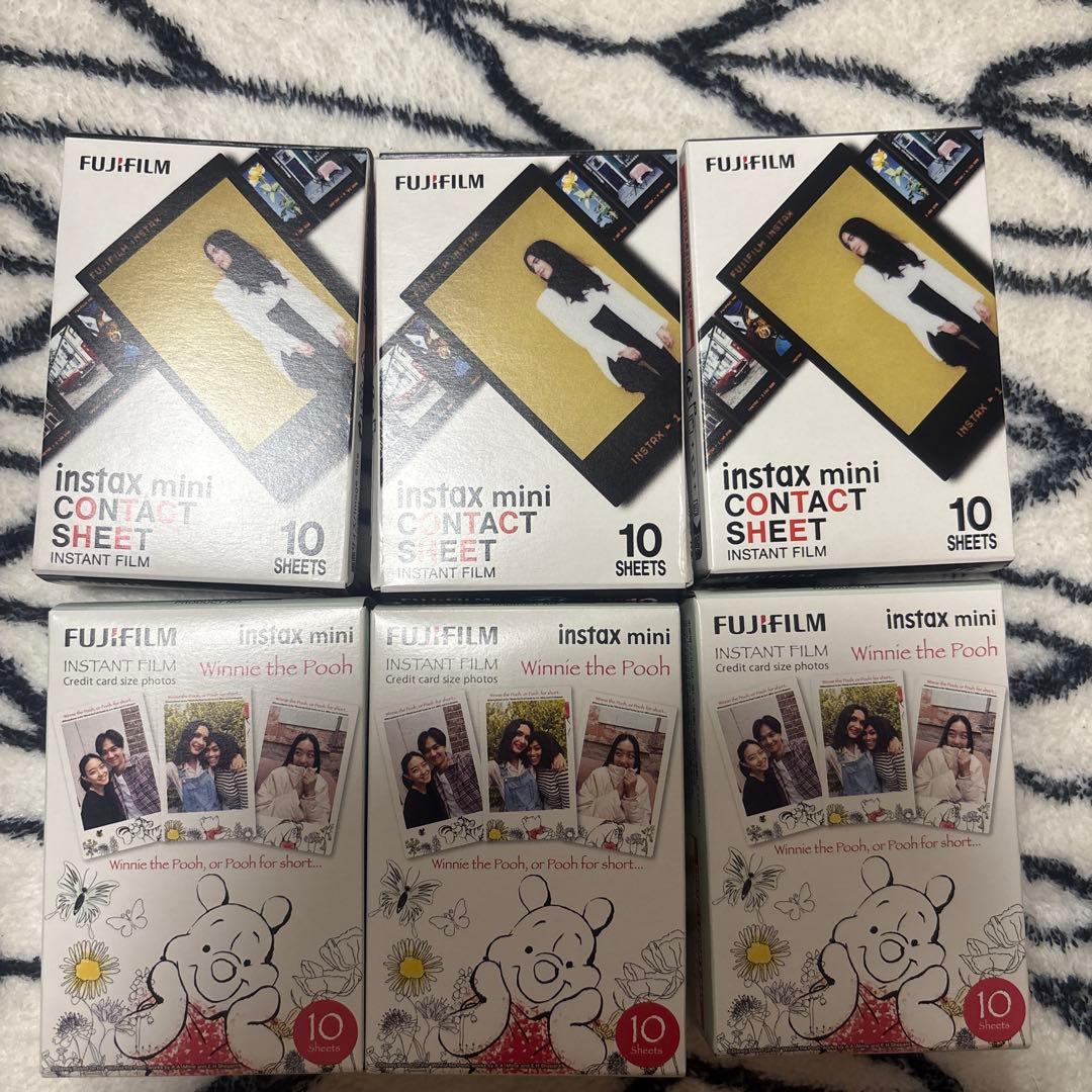 FUJIFILM instax mini CONTACT SHEET Pooh富士フイルム