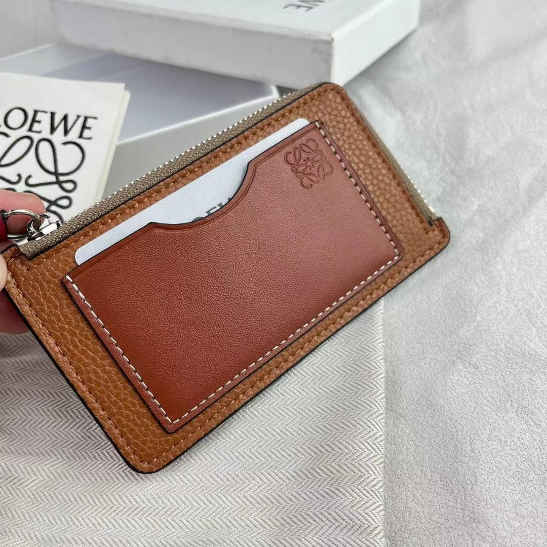 LOEWE ロエベ カードケース コインケース ブラウン - メルカリ