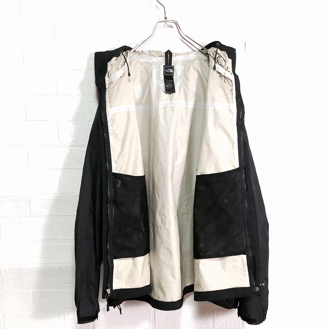 ノースフェイス 薄手 マウンテンパーカー HYVENT ブラック 黒 XXL