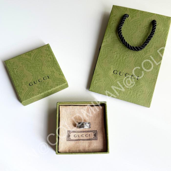 【新品/未使用】 GUCCI グッチ キャットヘッド リング/指輪 シルバー17