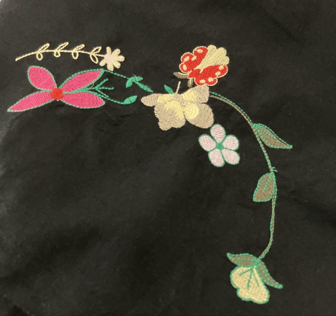 Engineered Garments フラワー刺繍 ボタンショール