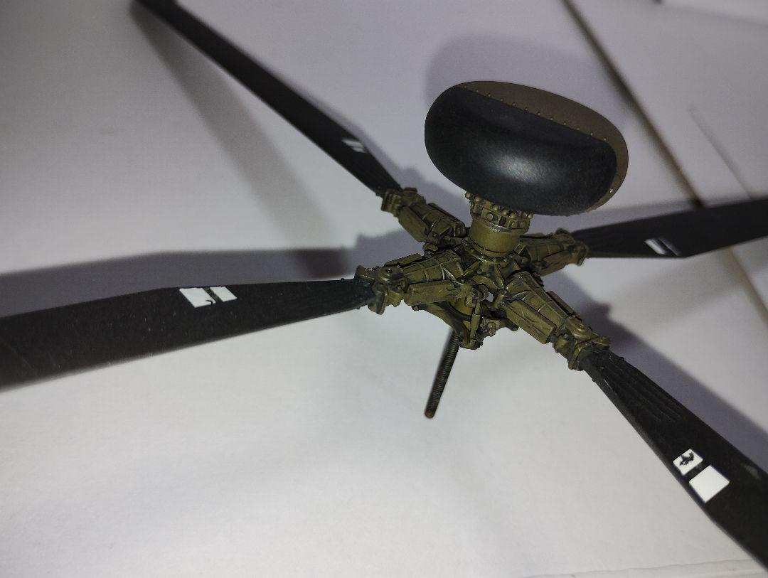 プラモデル完成機　1/48　AH-64Dアパッチ・ロングボウ(陸上自衛隊)