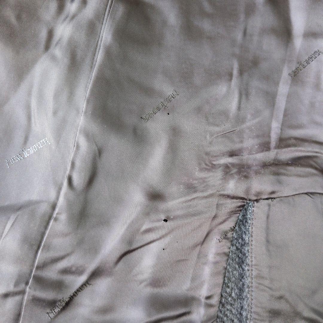 美品 ニューヨーカー ロングコート アンゴラ 羊毛 ダークグレー L 美品 ニューヨーカー ロングコート アンゴラ 羊毛 ダークグレー L