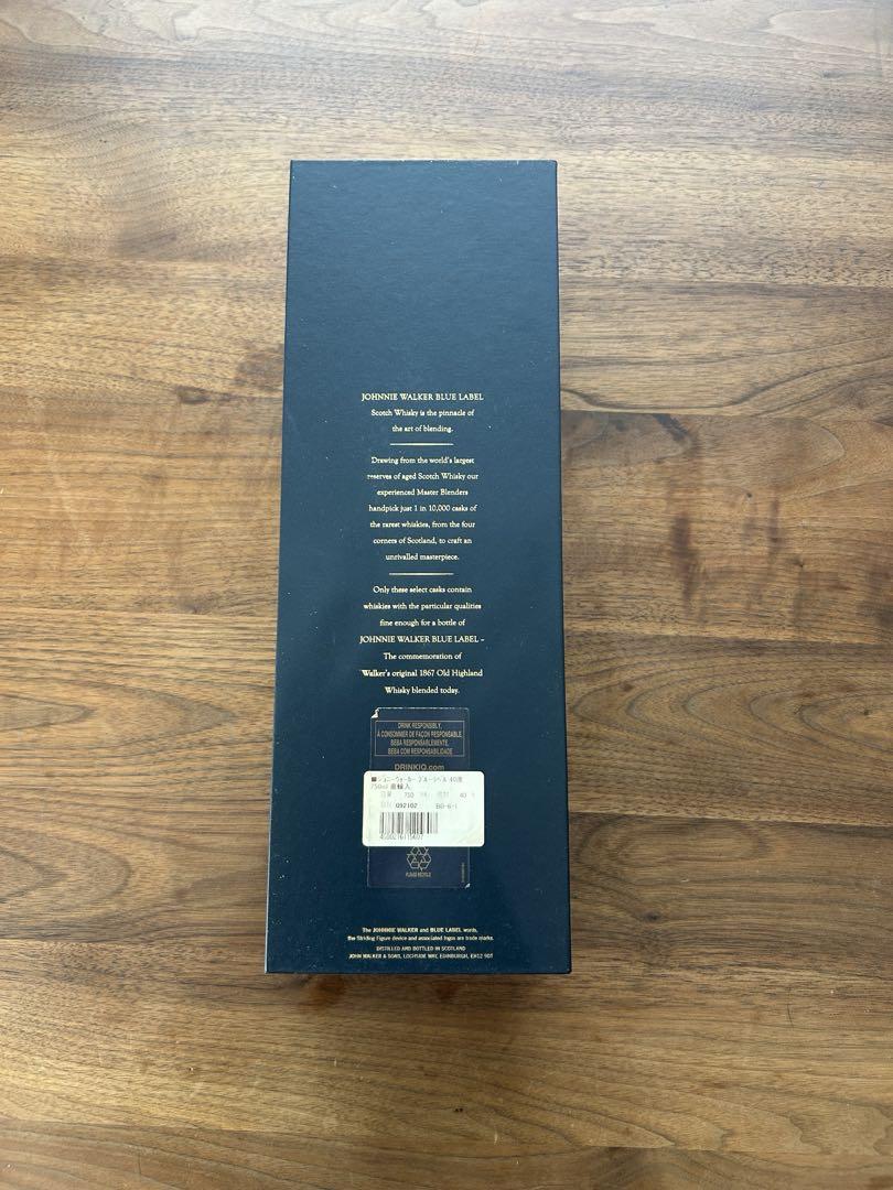 未開封 ジョニーウォーカー ブルーラベル 750ml JohnnieWalker