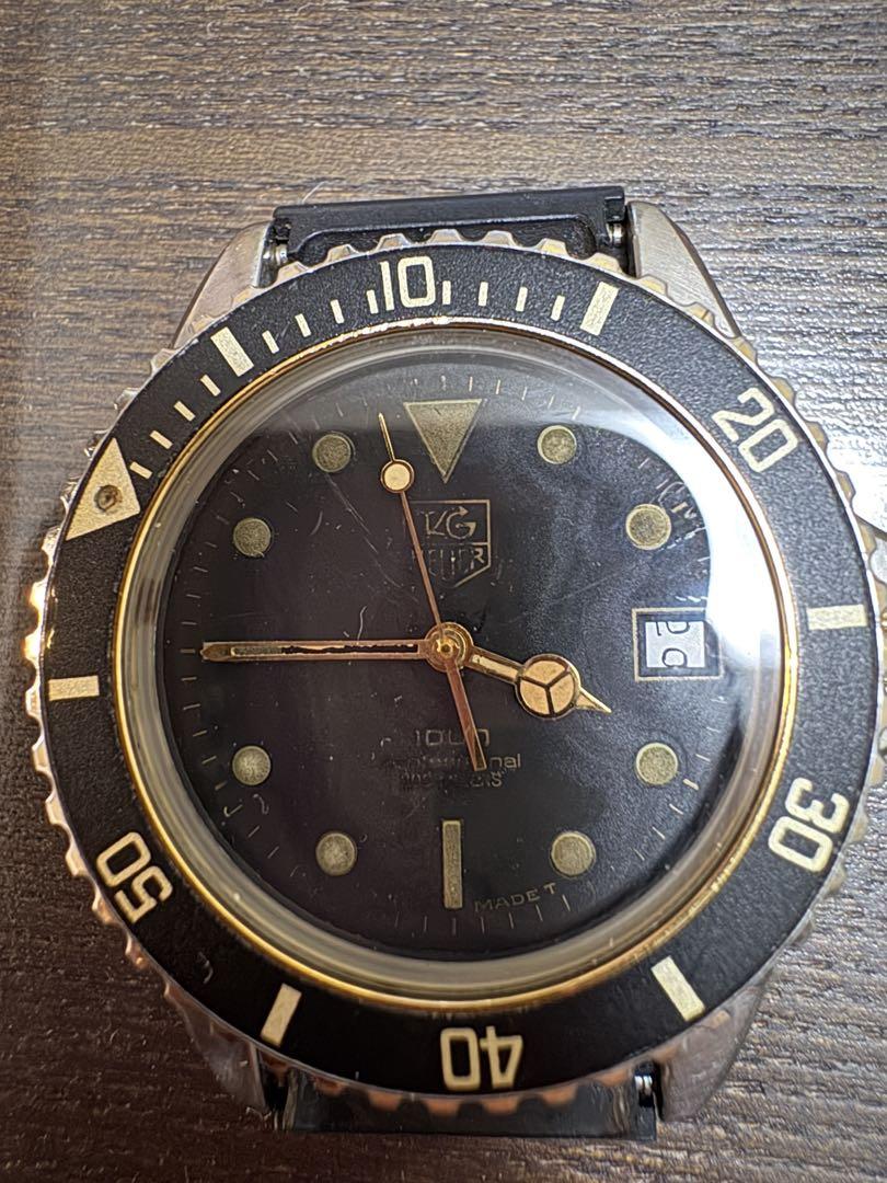 TAG HEUERウォッチ ブラック　ジャンク品