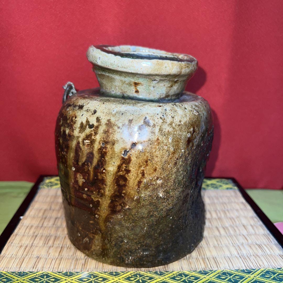 古伊賀花入素敵な自然秞赤黒緑石爆ぜ　　貴重美品　江戸前期古箱付き　セール品 skazaninapolysk.pl