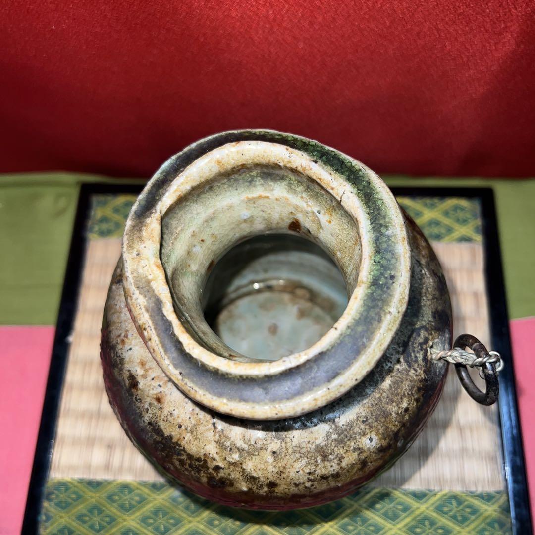 古伊賀花入素敵な自然秞赤黒緑石爆ぜ　　貴重美品　江戸前期古箱付き　セール品 skazaninapolysk.pl