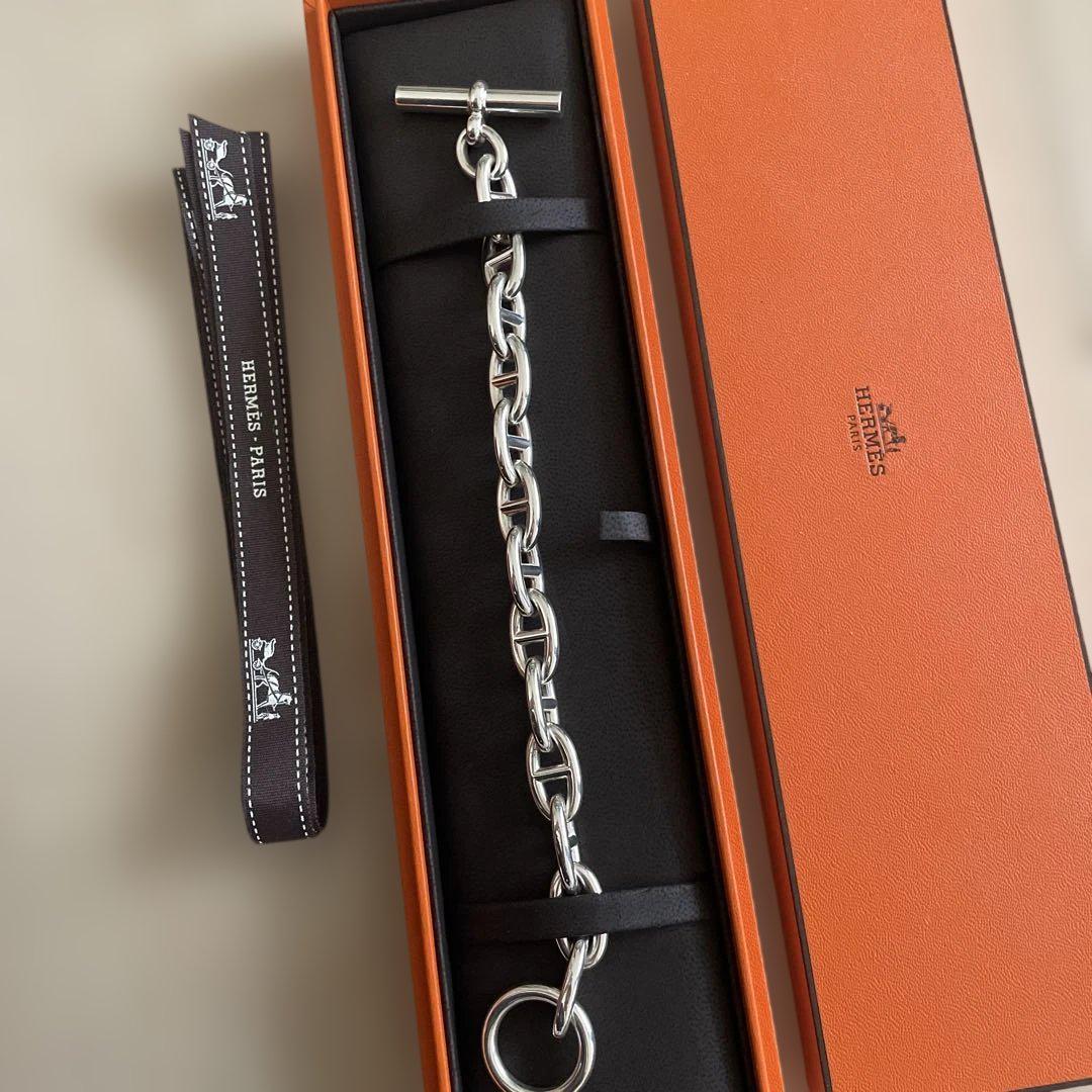 エルメス　HERMES シェーヌダンクル　GM13コマ　シルバー