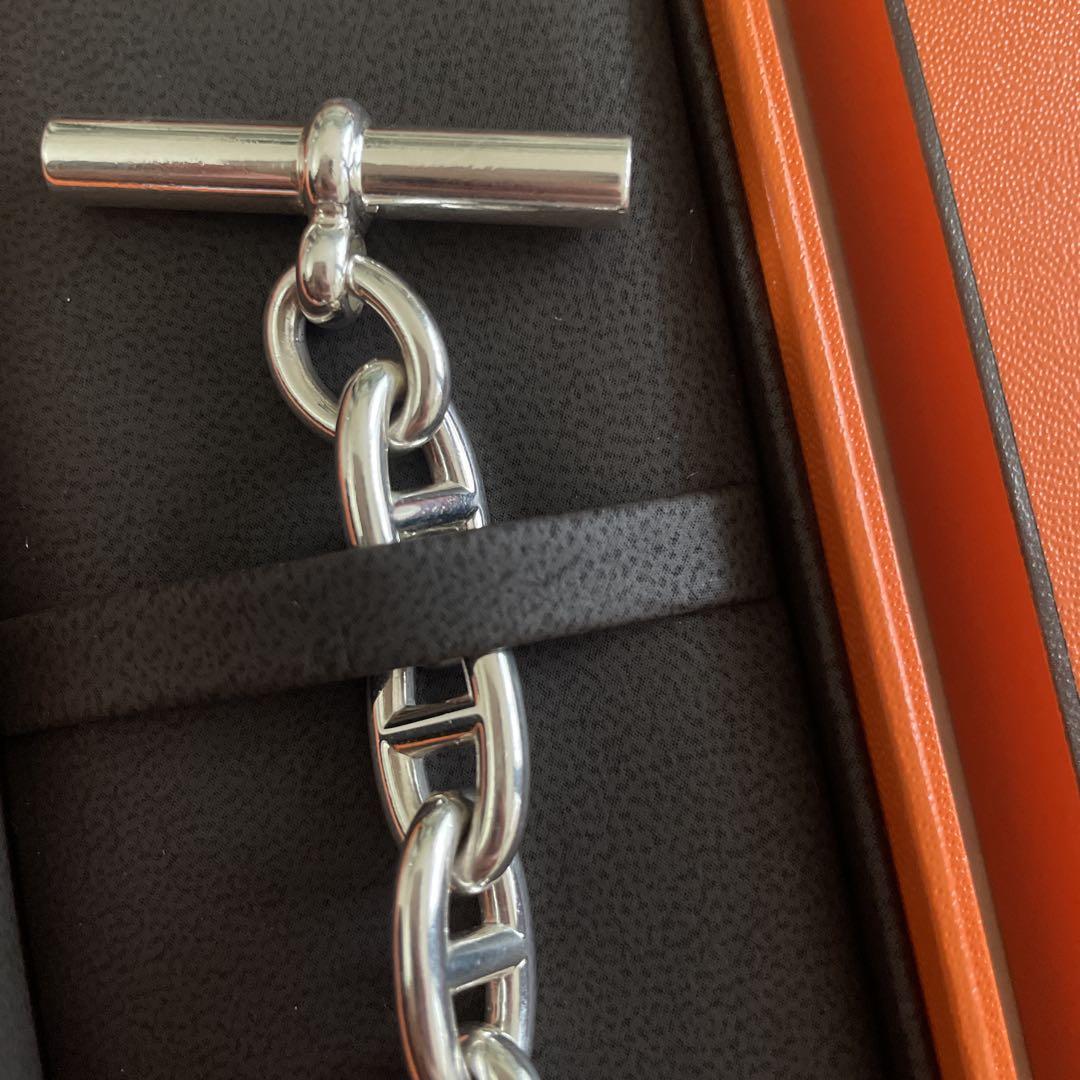 エルメス　HERMES シェーヌダンクル　GM13コマ　シルバー