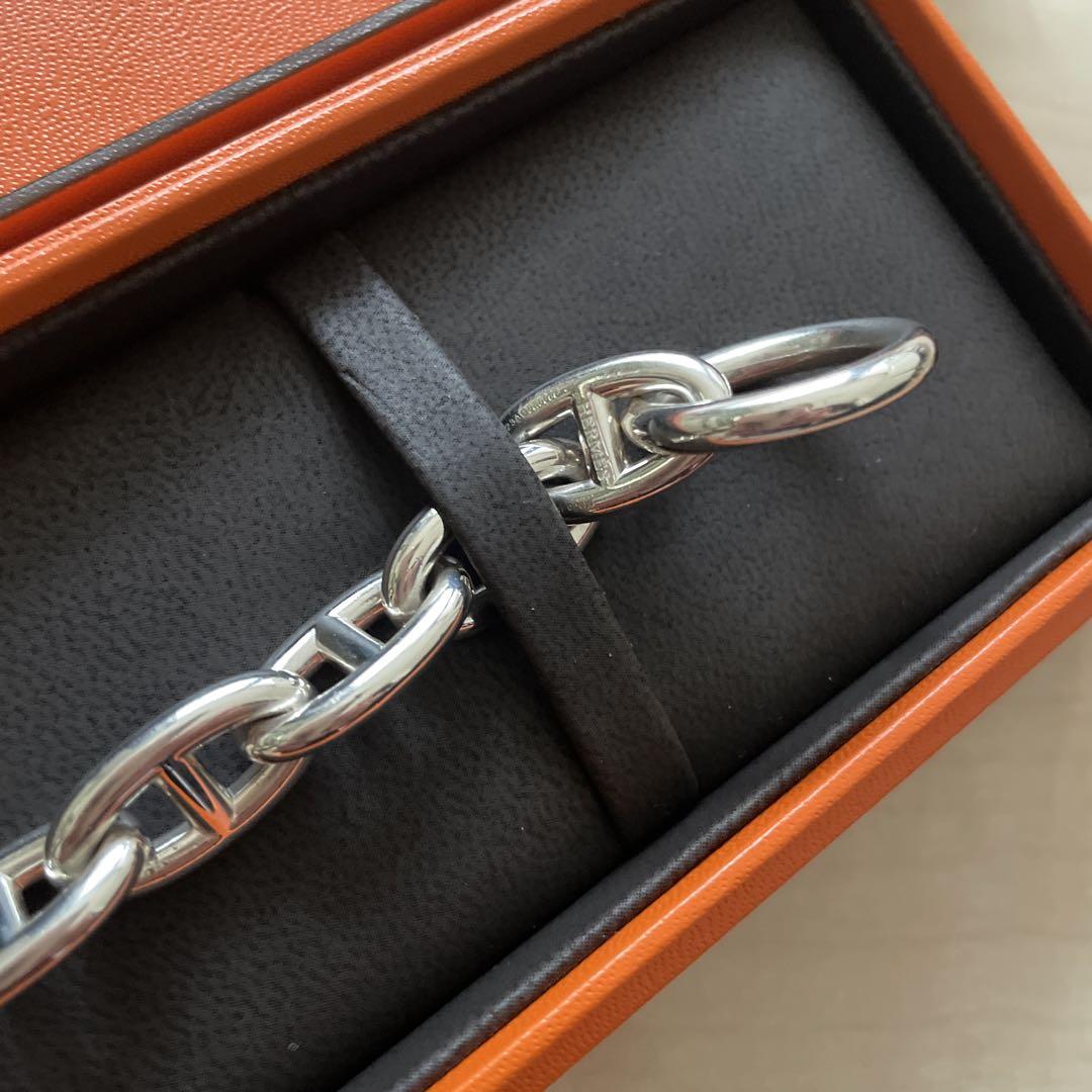 エルメス　HERMES シェーヌダンクル　GM13コマ　シルバー