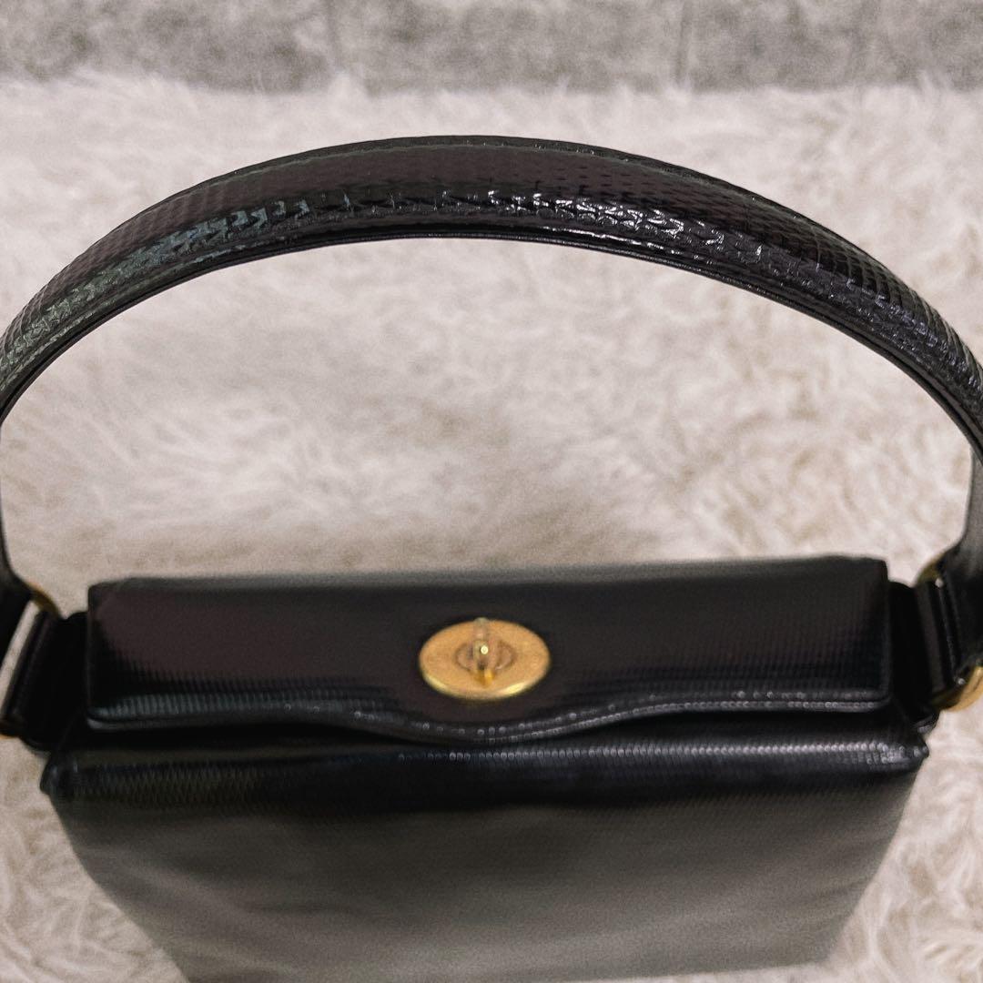 希少 オールドグッチ フォーマルバッグ ハンドバッグ ターン
