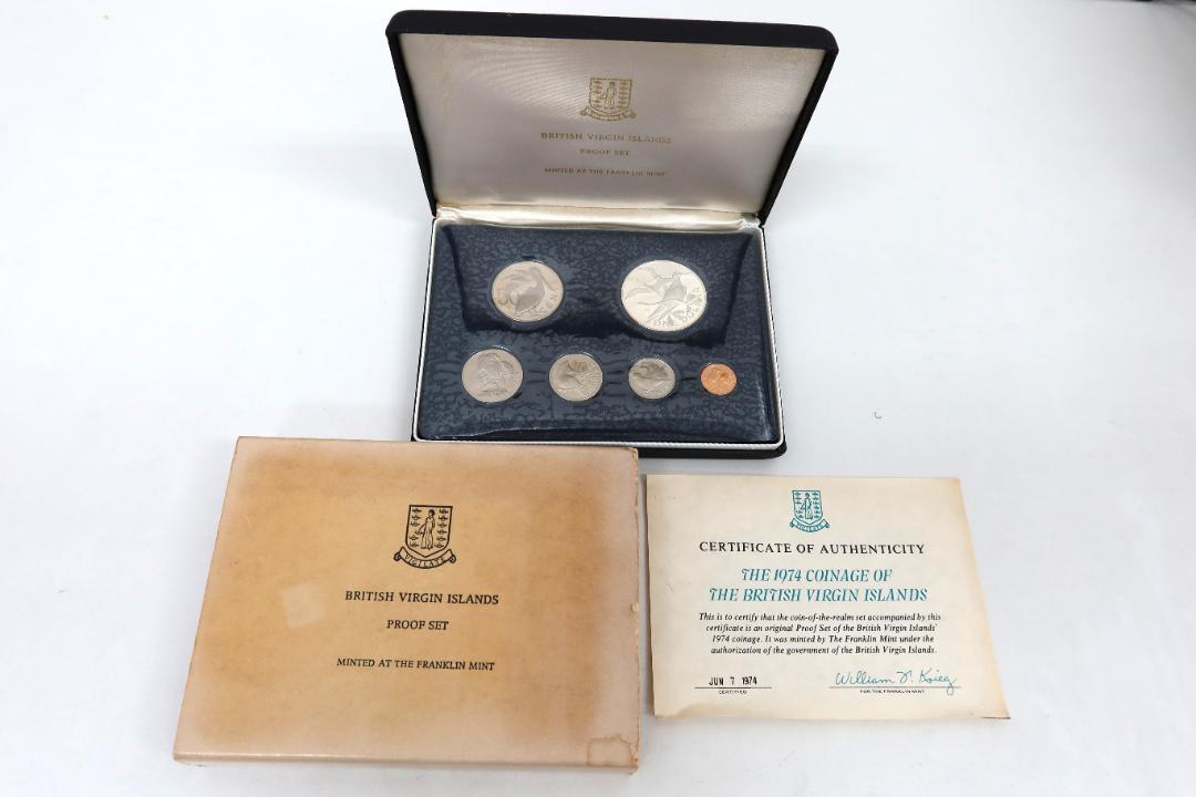 フランクリンミント 1974年 英領ヴァージン諸島 貨幣セット