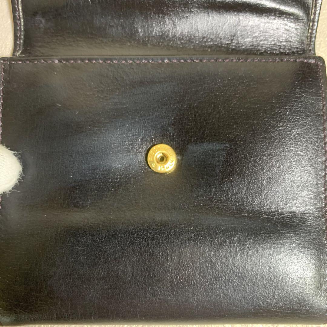 CELINE セリーヌ 折り財布 ブラック コンパクトウォレット レザー 希少